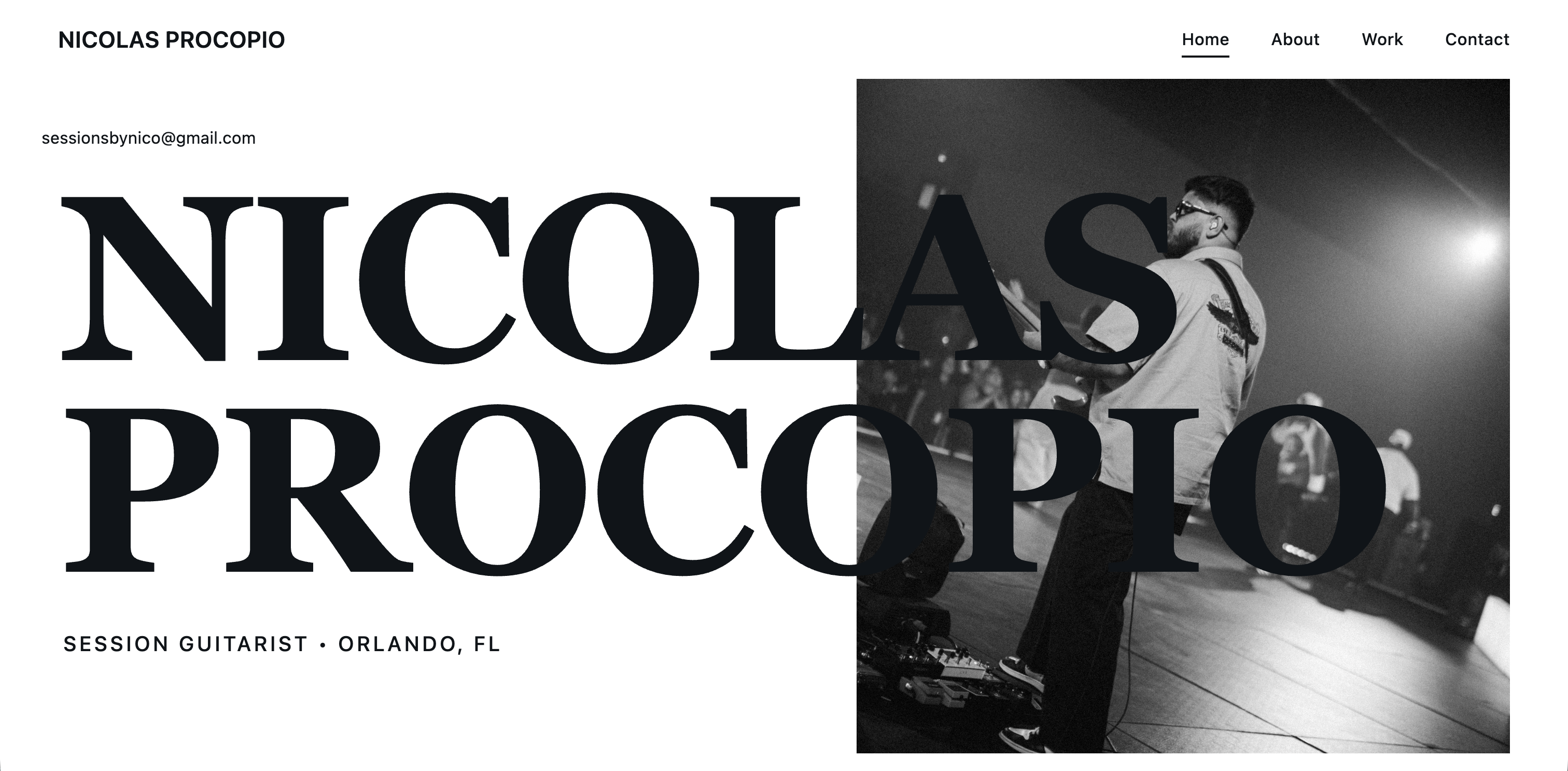Nicolas Procopio portfolio website