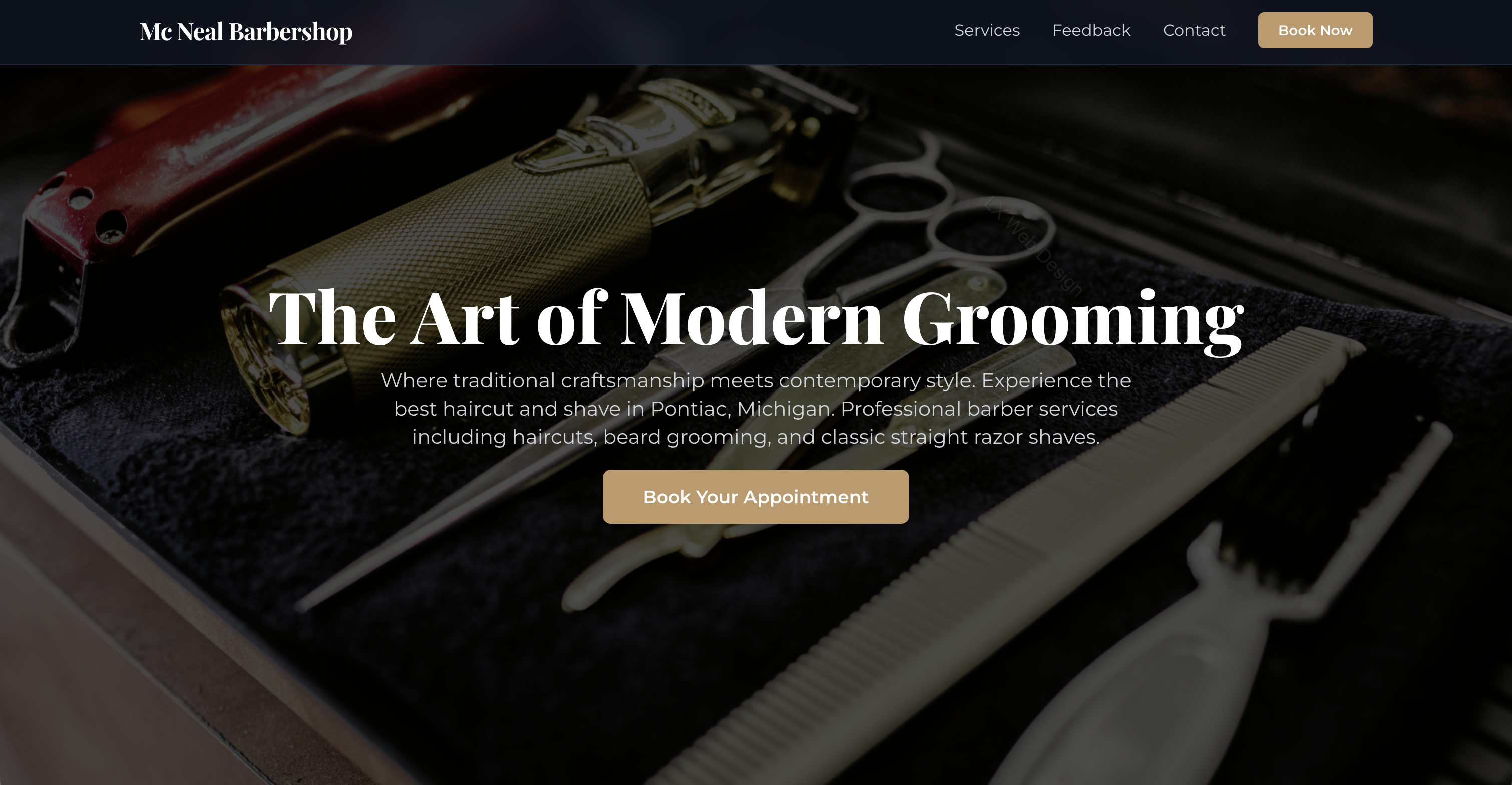 Mc Neal Barbershop website